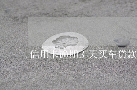 信用卡逾期3天买车贷款 信用卡逾期3天买车贷款