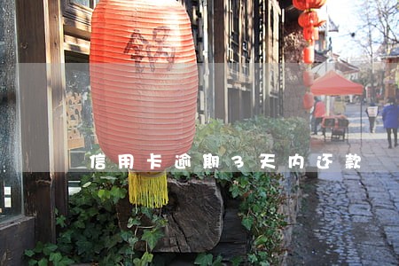 信用卡逾期3天内还款 信用卡逾期3天内还款