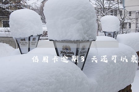 信用卡逾期3天还可以最低