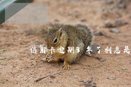 信用卡逾期3年了利息是多少 信用卡逾期3年了利息是多少