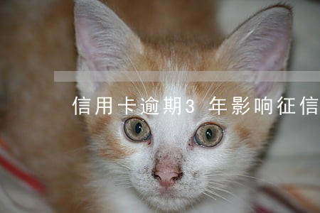 信用卡逾期3年影响征信吗 信用卡逾期3年影响征信吗