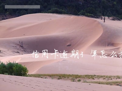 信用卡逾期3年怎么把款还了 信用卡逾期3年怎么把款还了