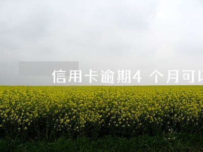 信用卡逾期4个月可以住酒店吗 信用卡逾期4个月可以住酒店吗