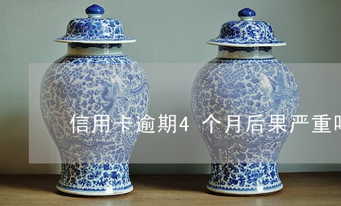 信用卡逾期4个月后果严重吗 信用卡逾期4个月后果严重吗