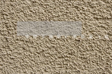 信用卡逾期4年能坐飞机吗