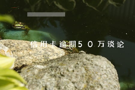 信用卡逾期50万谈论
