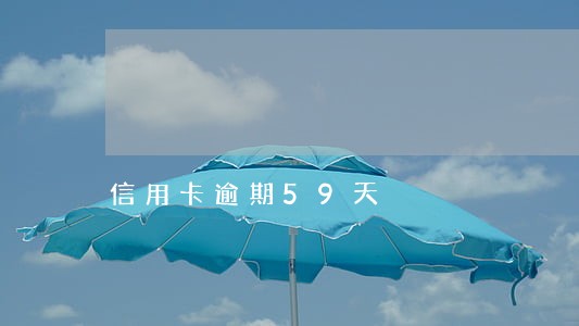 信用卡逾期59天 信用卡逾期59天