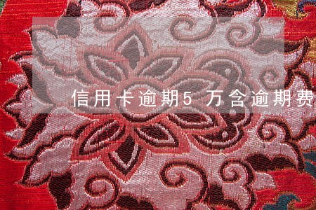 信用卡逾期5万含逾期费用 信用卡逾期5万含逾期费用