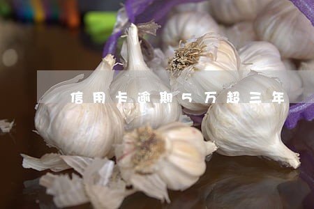 信用卡逾期5万超三年 信用卡逾期5万超三年