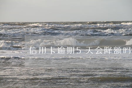 信用卡逾期5天会降额吗 信用卡逾期5天会降额吗