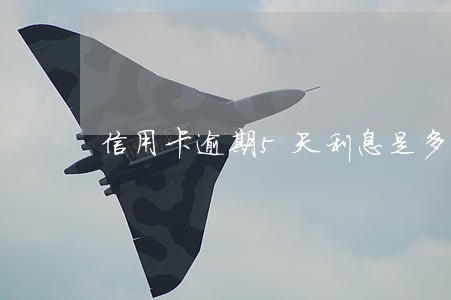 信用卡逾期5天利息是多少钱 信用卡逾期5天利息是多少钱
