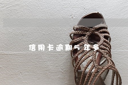 信用卡逾期5年多 信用卡逾期5年多