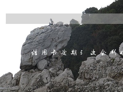 信用卡逾期5次会影响车贷 信用卡逾期5次会影响车贷