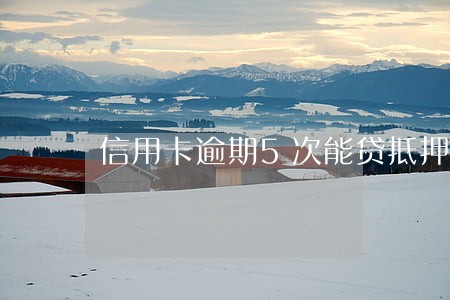 信用卡逾期5次能贷抵押贷款吗 信用卡逾期5次能贷抵押贷款吗