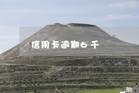信用卡逾期6千 信用卡逾期6千