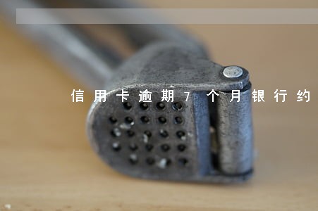 信用卡逾期7个月银行约谈