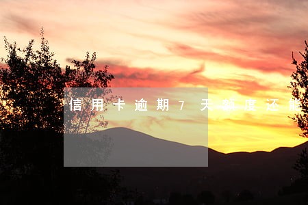 信用卡逾期7天额度还能用吗 信用卡逾期7天额度还能用吗