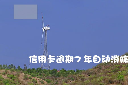 信用卡逾期7年自动消除