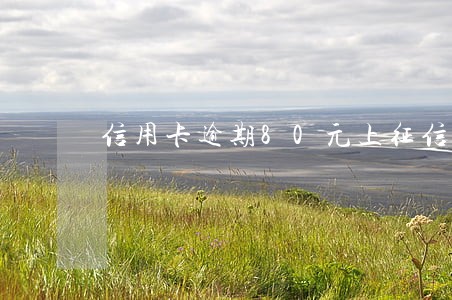 信用卡逾期80元上征信 信用卡逾期80元上征信