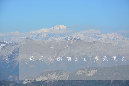 信用卡逾期80多天怎么办