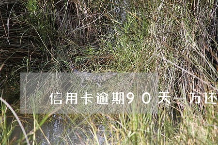 信用卡逾期90天一万还款多少