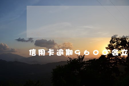 信用卡逾期9600会立案吗 信用卡逾期9600会立案吗