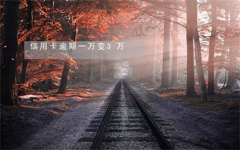 信用卡逾期一万变3万