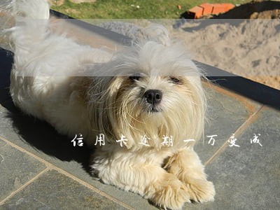 信用卡逾期一万变成 信用卡逾期一万变成