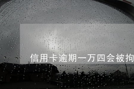 信用卡逾期一万四会被拘留吗