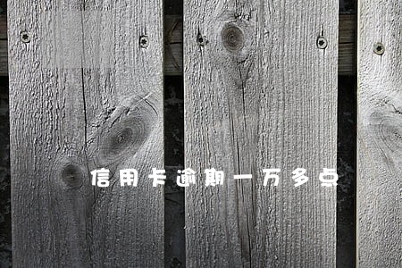 信用卡逾期一万多点 信用卡逾期一万多点