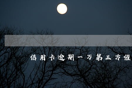 信用卡逾期一万第三方催债 信用卡逾期一万第三方催债