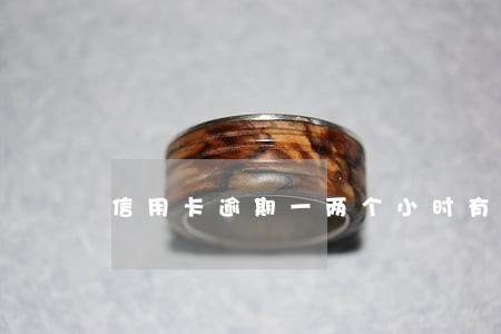 信用卡逾期一两个小时有事吗