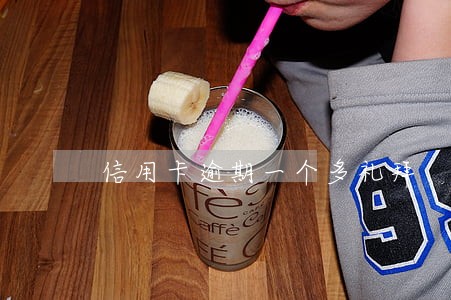 信用卡逾期一个多礼拜 信用卡逾期一个多礼拜