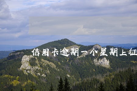 信用卡逾期一个星期上征信吗
