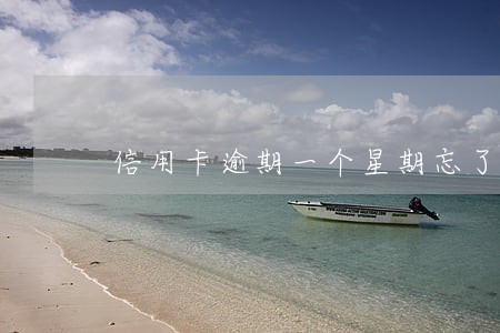 信用卡逾期一个星期忘了还 信用卡逾期一个星期忘了还