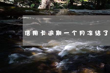 信用卡逾期一个月冻结了还能用吗 信用卡逾期一个月冻结了还能用吗