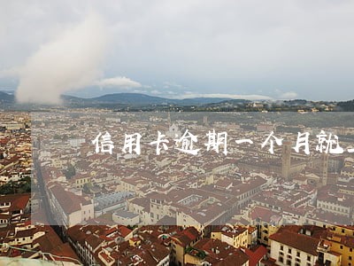 信用卡逾期一个月就上门催收