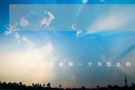 信用卡逾期一个月怎么扣钱 信用卡逾期一个月怎么扣钱