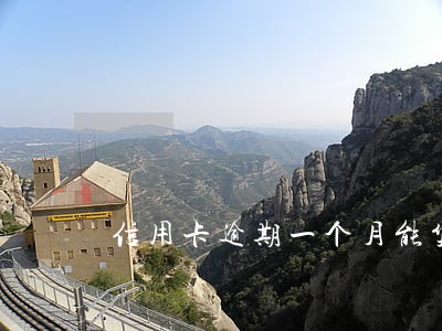 信用卡逾期一个月能贷房贷吗 信用卡逾期一个月能贷房贷吗