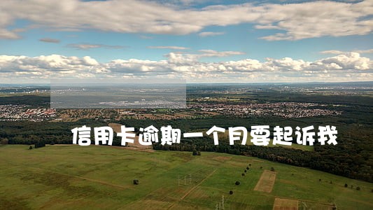 信用卡逾期一个月要起诉我 信用卡逾期一个月要起诉我