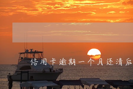 信用卡逾期一个月还清后怎么办