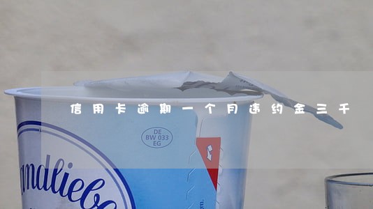 信用卡逾期一个月违约金三千 信用卡逾期一个月违约金三千