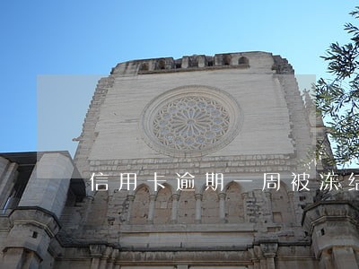 信用卡逾期一周被冻结 信用卡逾期一周被冻结