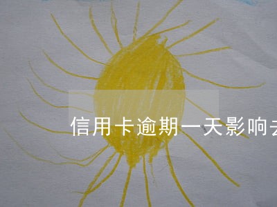 信用卡逾期一天影响去贷款吗