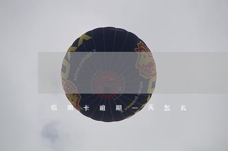 信用卡逾期一天怎么 信用卡逾期一天怎么