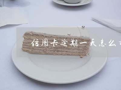 信用卡逾期一天怎么弄 信用卡逾期一天怎么弄
