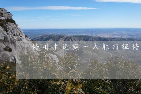 信用卡逾期一天能打征信吗 信用卡逾期一天能打征信吗