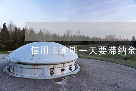 信用卡逾期一天要滞纳金 信用卡逾期一天要滞纳金