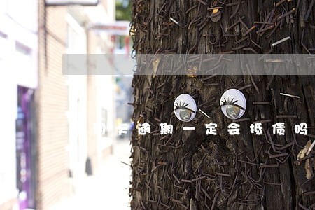 信用卡逾期一定会抵债吗 信用卡逾期一定会抵债吗