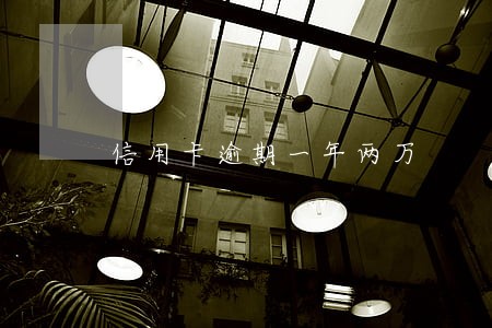 信用卡逾期一年两万 信用卡逾期一年两万